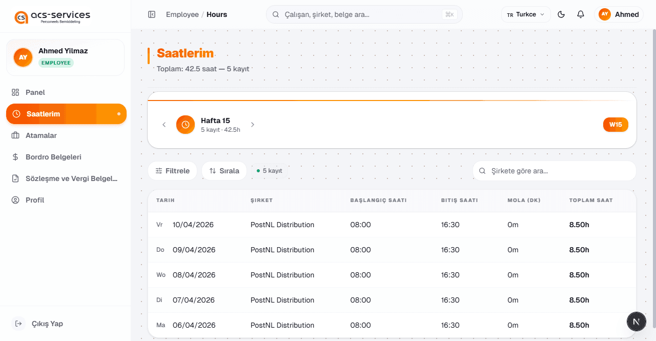 GNR Workforce OS urenregistratie voor werknemers